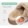 imageKuaiLu Womens Fluff Slippers Plantar Fasciitis Arch Support Platform Slippers Ladies Fashion Open Toe Faux Fur Sliders Womens House Slipper Size 612Beige Plushchoose One Size Larger