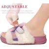 imageKuaiLu Womens Orthotic Slippers With Arch Support Soft Cushion Sandal Slippers for Woman Ladies Fashion Open Toe Faux Fur Platform Slipper Indoor Outdoor Size 612Plush Pink
