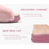 imageKuaiLu Womens Orthotic Slippers With Arch Support Soft Cushion Sandal Slippers for Woman Ladies Fashion Open Toe Faux Fur Platform Slipper Indoor Outdoor Size 612Plush Pink