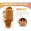 imageKuaiLu Womens Orthotic Slippers With Arch Support Soft Cushion Sandal Slippers for Woman Ladies Fashion Open Toe Faux Fur Platform Slipper Indoor Outdoor Size 612Plush Khaki