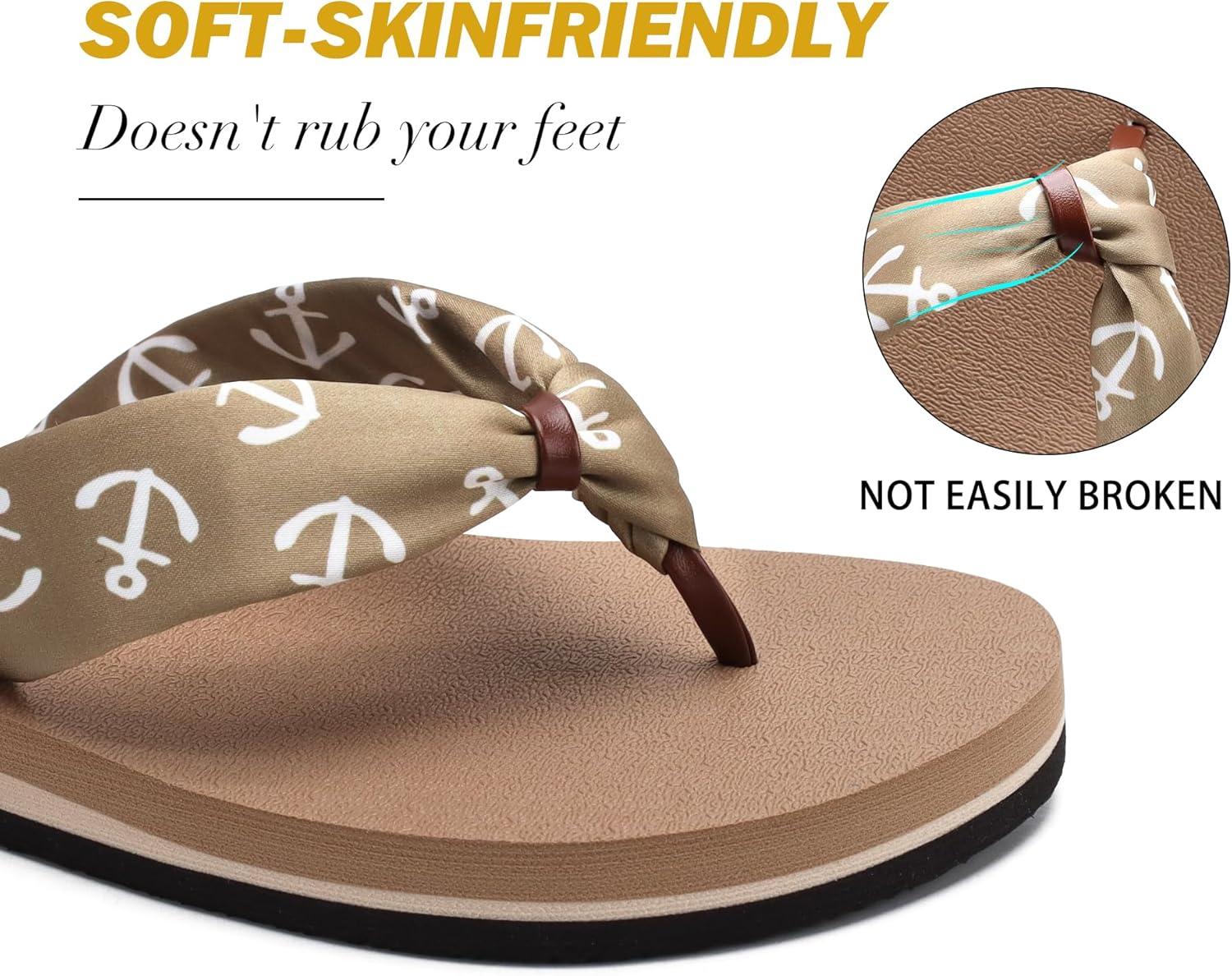 imageWomens Comfy Slide Sandals Ladies Fashion Slip On Cork SandalsLight Brown