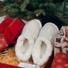 imageKuaiLu House Slippers for Women Comfortable Memory Foam Plaid Slipper Ladies Warm Fuzzy Plush Fur Lined Winter Home Shoes Orthotic Plantar Fasciitis Arch Support Indoor OutdoorWhitego One Size Up