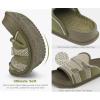 imageKuaiLu Mens Orthotic Sandals Comfortable Arch Support Fabric Sandal Slippers Shoes Man Casual Summer Cushion Slides Slip On Indoor Outdoor  Ultrasoft Comfort Fit FootbedGreen
