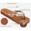 imageKuaiLu Womens Arch Support Flip Flops Ladies Comfort Lightweight Soft Yoga Mat Cushion Walking Thong SandalsBeige Khaki