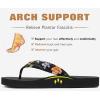 imageKuaiLu Womens Arch Support Flip Flops Ladies Comfort Lightweight Soft Yoga Mat Cushion Walking Thong SandalsBlack