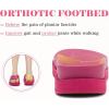 imageKuaiLu Womens Dressy Orthotic Flip Flops Trendy Comfortable Cushion Recovery Walking Criss Cross Thong Sandals Lightweight Yoga Foam Summer Slides with Plantar Fasciitis Arch SupportRose Red
