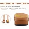 imageKuaiLu Womens Dressy Orthotic Flip Flops Trendy Comfortable Cushion Recovery Walking Criss Cross Thong Sandals Lightweight Yoga Foam Summer Slides with Plantar Fasciitis Arch SupportKhaki