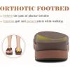 imageKuaiLu Womens Dressy Orthotic Flip Flops Trendy Comfortable Cushion Recovery Walking Criss Cross Thong Sandals Lightweight Yoga Foam Summer Slides with Plantar Fasciitis Arch SupportBrown