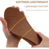 imageKuaiLu Womens Fashion Flip Flops Ladies Lightweight Summer Beach Yoga Mat Thong Sandals with Comfortable Arch SupportKhakiblack