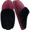 imageKuaiLu Womens Fluff Dual Memory Foam Slippers Ladies Cozy Arch Support Warm Scuff Slippers Slip on Comfy Winter House Shoes with NonSlip Indoor Outdoor Hard SoleRed