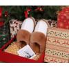 imageKuaiLu Womens Fluff Dual Memory Foam Slippers Ladies Cozy Arch Support Warm Scuff Slippers Slip on Comfy Winter House Shoes with NonSlip Indoor Outdoor Hard SoleWhite Khaki