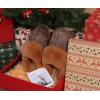 imageKuaiLu Womens Fluff Dual Memory Foam Slippers Ladies Cozy Arch Support Warm Scuff Slippers Slip on Comfy Winter House Shoes with NonSlip Indoor Outdoor Hard SoleBrown