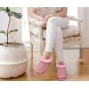 imageKuaiLu Womens House Platform Slippers Cozy Fuzzy Plush Knit Slipper Ladies Warm Fur Lined Winter Slip On Home Bedroom Thick Cushion Shoes Indoor Outdoor Hard SoleLight Pink