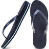 imageKuaiLu Womens Fashion Flip Flops Ladies Lightweight Summer Beach Yoga Mat Thong Sandals with Comfortable Arch SupportDarkblue