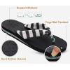 imageKuaiLu Flip Flops for Women with Arch Support Yoga Mat Comfortable Summer Beach Walking Thong Cushion Sandals Slip On Indoor OutdoorBlack White