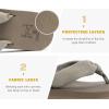 imageKuaiLu Flip Flops for Women with Arch Support Yoga Mat Comfortable Summer Beach Walking Thong Cushion Sandals Slip On Indoor OutdoorCamel