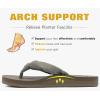 imageKuaiLu Flip Flops for Women with Arch Support Yoga Mat Comfortable Summer Beach Walking Thong Cushion Sandals Slip On Indoor OutdoorCamel