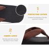 imageKuaiLu Flip Flops for Women with Arch Support Yoga Mat Comfortable Summer Beach Walking Thong Cushion Sandals Slip On Indoor OutdoorDark Brown