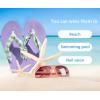 imageKuaiLu Flip Flops for Women with Arch Support Yoga Mat Comfortable Summer Beach Walking Thong Cushion Sandals Slip On Indoor OutdoorPurple Green