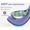 imageKuaiLu Flip Flops for Women with Arch Support Yoga Mat Comfortable Summer Beach Walking Thong Cushion Sandals Slip On Indoor OutdoorPurple Green