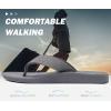 imageKuaiLu Mens Flip Flops Arch Support Comfortable Summer Beach Thong Sandals Yoga Foam Cushion Slip on SlippersGrey