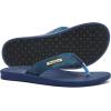 imageKuaiLu Mens Flip Flops Arch Support Comfortable Summer Beach Thong Sandals Yoga Foam Cushion Slip on SlippersPublue