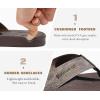 imageKuaiLu Mens Flip Flops Arch Support Comfortable Summer Beach Thong Sandals Yoga Foam Cushion Slip on SlippersPubrown