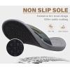 imageKuaiLu Mens Flip Flops Arch Support Comfortable Summer Beach Thong Sandals Yoga Foam Cushion Slip on SlippersPugrey