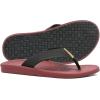 imageKuaiLu Mens Flip Flops Arch Support Comfortable Summer Beach Thong Sandals Yoga Foam Cushion Slip on SlippersWine
