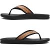imageKuaiLu Mens Flip Flops Arch Support Comfortable Summer Beach Thong Sandals Yoga Foam Cushion Slip on SlippersWoodlike Black