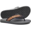 imageKuaiLu Mens Flip Flops Arch Support Comfortable Summer Beach Thong Sandals Yoga Foam Cushion Slip on SlippersWoodlike Grey