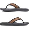 imageKuaiLu Mens Flip Flops Arch Support Comfortable Summer Beach Thong Sandals Yoga Foam Cushion Slip on SlippersWoodlike Grey