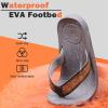 imageKuaiLu Mens Flip Flops Arch Support Comfortable Summer Beach Thong Sandals Yoga Foam Cushion Slip on SlippersWoodlike Grey