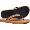 imageKuaiLu Mens Flip Flops Arch Support Comfortable Summer Beach Thong Sandals Yoga Foam Cushion Slip on SlippersWoodlike Khaki