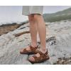 imageKuaiLu Mens Hiking Sandals With Arch Support Sport Recovery Athletic Walking Sandals For Man Outdoor Summer Casual Thick Cushion Beach Water Fisherman Sandal Size 715Khaki Brown