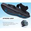 imageKuaiLu Mens Hiking Sandals With Arch Support Sport Recovery Athletic Walking Sandals For Man Outdoor Summer Casual Thick Cushion Beach Water Fisherman Sandal Size 715Black