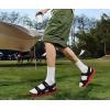 imageKuaiLu Mens Hiking Sandals With Arch Support Sport Recovery Athletic Walking Sandals For Man Outdoor Summer Casual Thick Cushion Beach Water Fisherman Sandal Size 715BlackRed