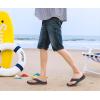imageKuaiLu Mens Sport Flip Flops Comfort Orthotic Thong Sandals with Plantar Fasciitis Arch Support Outdoor Summer Beach Size 715Fashion Blue