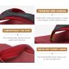imageKuaiLu Mens Sport Flip Flops Comfort Orthotic Thong Sandals with Plantar Fasciitis Arch Support Outdoor Summer Beach Size 715Red Black