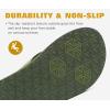 imageKuaiLu Mens Yoga Mat Leather Flip Flops with Arch Support Comfortable Cushion Walking Thong Sandals Slip On Indoor OutdoorArmy Green
