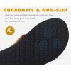 imageKuaiLu Mens Yoga Mat Leather Flip Flops with Arch Support Comfortable Cushion Walking Thong Sandals Slip On Indoor OutdoorBright Brown