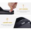 imageKuaiLu Mens Yoga Mat Leather Flip Flops with Arch Support Comfortable Cushion Walking Thong Sandals Slip On Indoor OutdoorFerrous