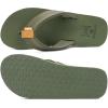 imageKuaiLu Mens Yoga Mat Leather Flip Flops with Arch Support Comfortable Cushion Walking Thong Sandals Slip On Indoor OutdoorGreen