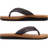 imageKuaiLu Mens Yoga Mat Leather Flip Flops with Arch Support Comfortable Cushion Walking Thong Sandals Slip On Indoor OutdoorKhaki