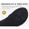 imageKuaiLu Mens Yoga Mat Leather Flip Flops with Arch Support Comfortable Cushion Walking Thong Sandals Slip On Indoor OutdoorWhite Black