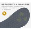 imageKuaiLu Mens Yoga Mat Leather Flip Flops with Arch Support Comfortable Cushion Walking Thong Sandals Slip On Indoor OutdoorWhite Grey