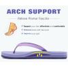 imageKuaiLu Womens Arch Support Flip Flops Comfortable Yoga Mat Slip on Summer Beach Walking Thong Cushion SandalsPurple