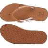 imageKuaiLu Womens Arch Support Flip Flops Comfortable Yoga Mat Slip on Summer Beach Walking Thong Cushion SandalsTan