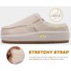 imageKuaiLu Womens Clog Slippers Cozy Suede Warm Plush Lined Arch Support Faux Fur House Ladies Bedroom Slippers Comfy Orthopedic Memory Foam Plantar Fasciitis Home Indoor Outdoor Shoes Beige US85