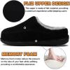imageKuaiLu Womens Clog Slippers with Comfy Arch Support Orthotic Plantar Fasciitis Memory Foam Ladies Slippers for Women Winter Warm Fluff Slip on Felt Houes Shoes Hard Rubber Sole Black size 85